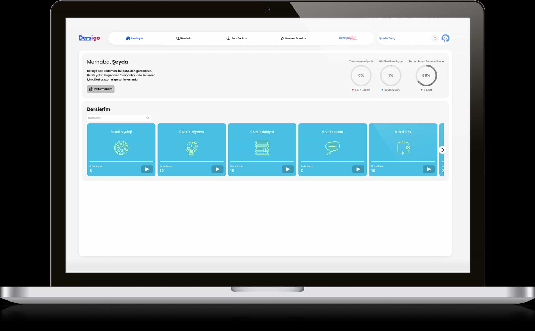 Öğrenci DashBoard